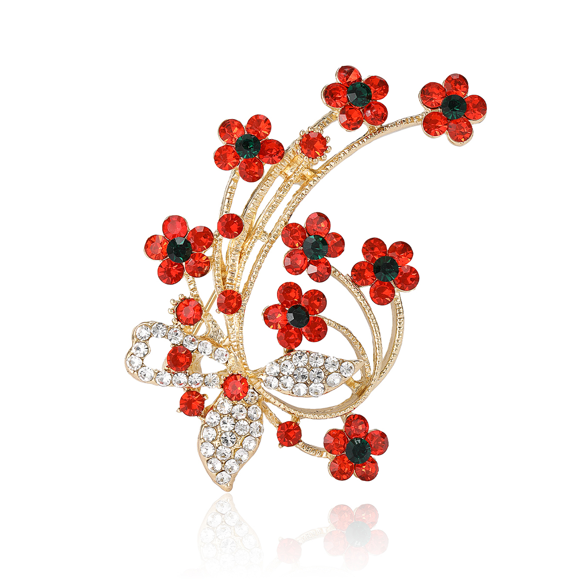 Ziyang Accessories 2023 New Chinese-style water diamond Plum Blossom brooch, high-end women's personalized and fashionable brooch, elegant brooch, coat cardigan, accessories factory direct sales Item Picture