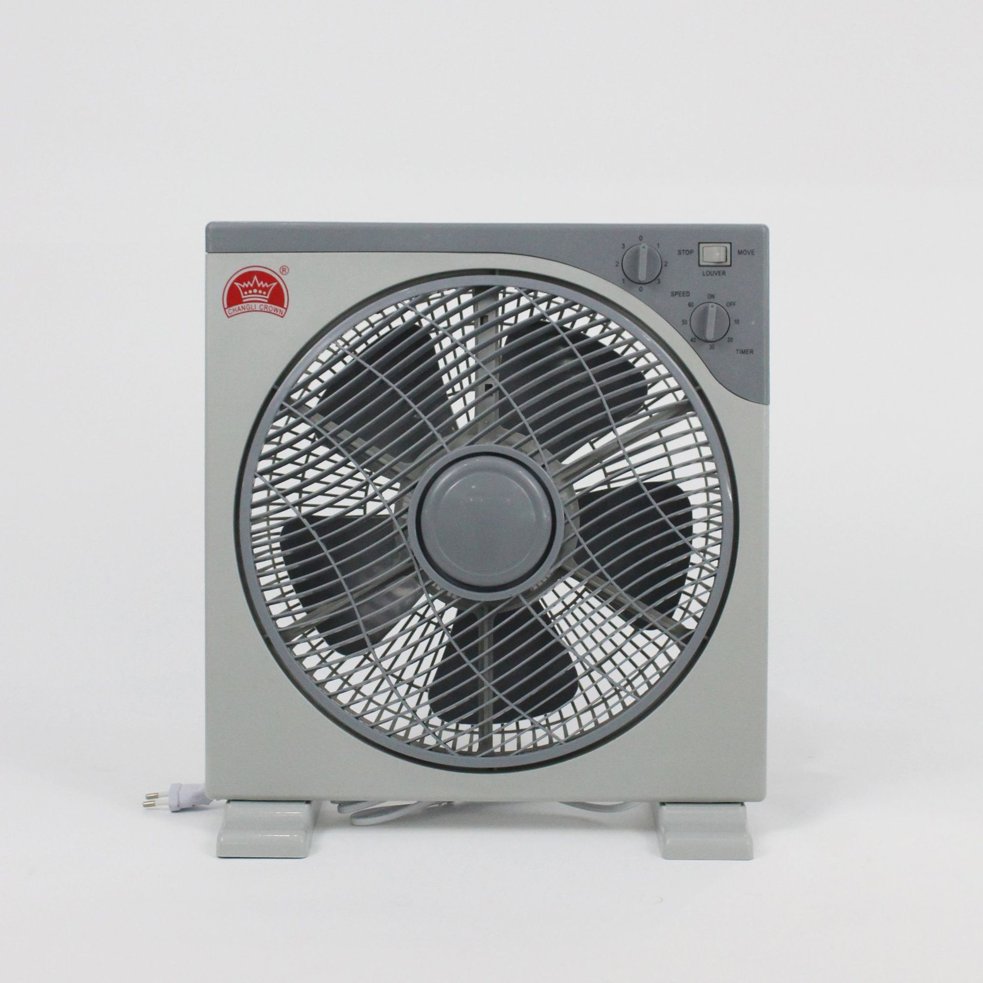 12-inch household table fan, rotating fan, light sound table fan, good fortune fan, square corner fan