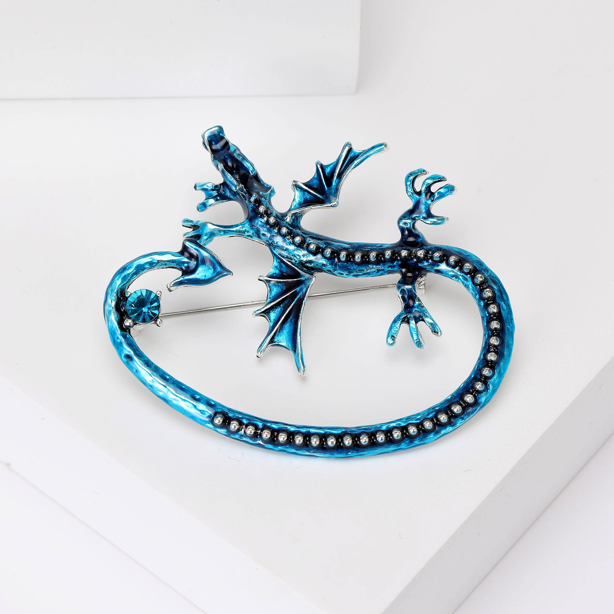 Ziyang Accessories 2023 New Chinese-style oil-drop Long Tail Dragon brooch, high-end women's personalized and fashionable brooch, elegant brooch, coat cardigan with accessories Factory direct sales details Picture