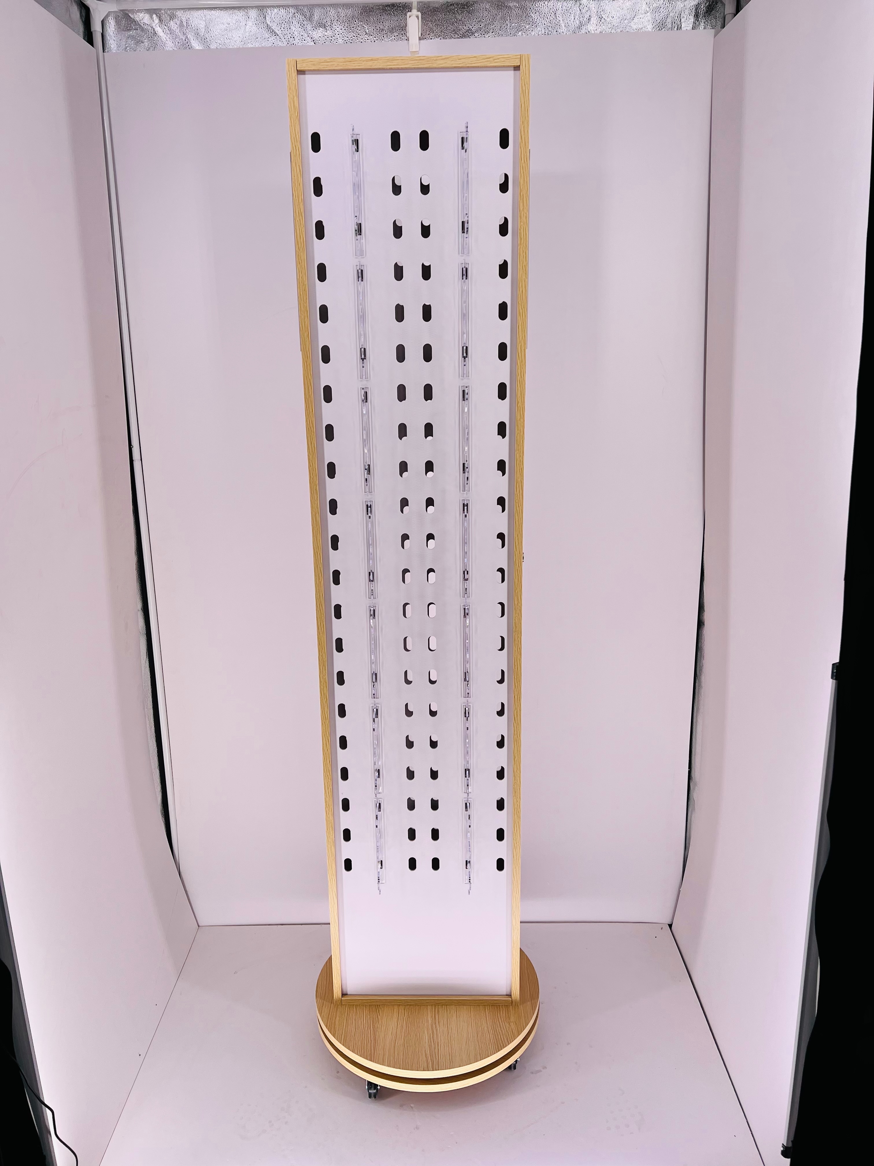 84 sets of wood-grain color rotating spectacle frames, sunglasses display stands, sunglasses display stands details Picture