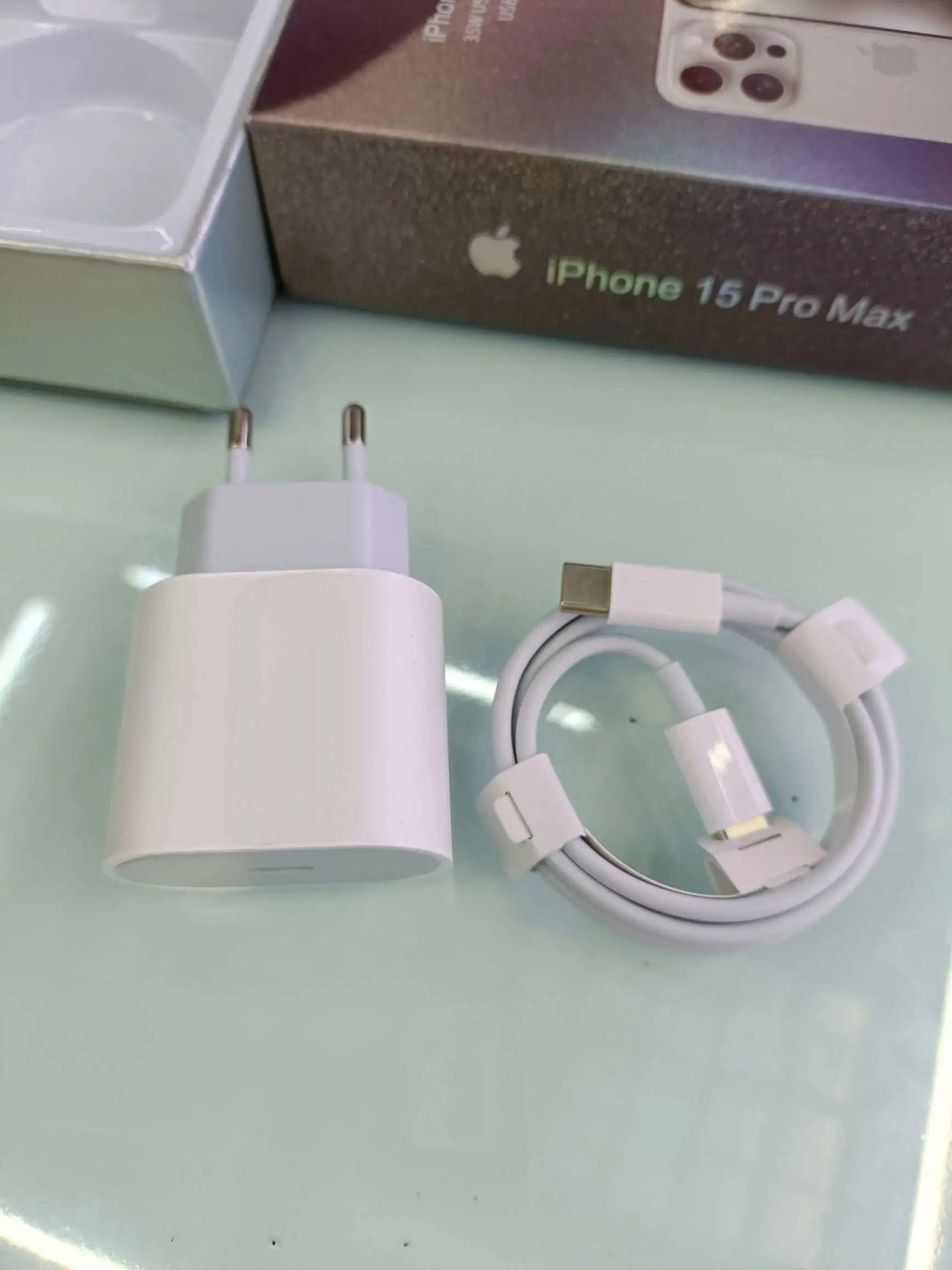 IPhone 15 charger with data cable set, dual-head Type-C charger cable detail image 3