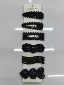 Korean retro fashion beautiful beautiful clip 6-piece set Tingting jewelry 352786