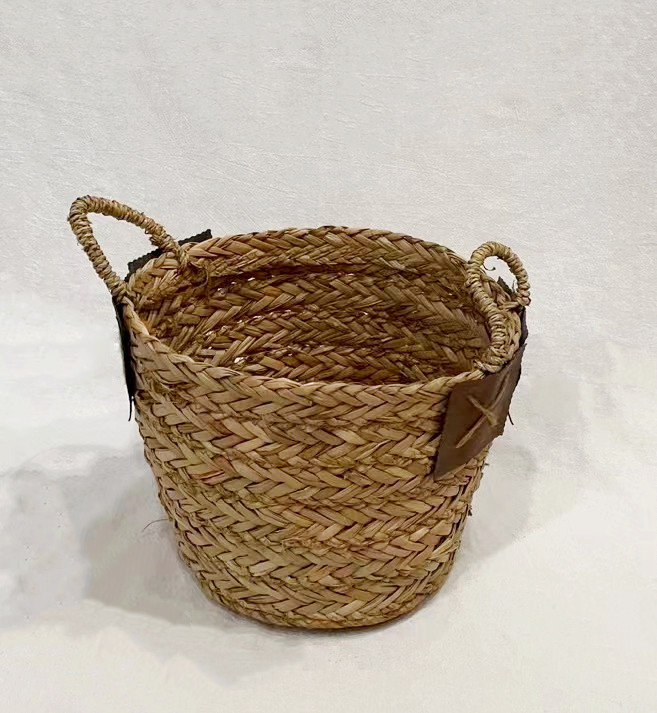 三件套 葫芦草托盘，草编收纳筐，收纳篮详情图4