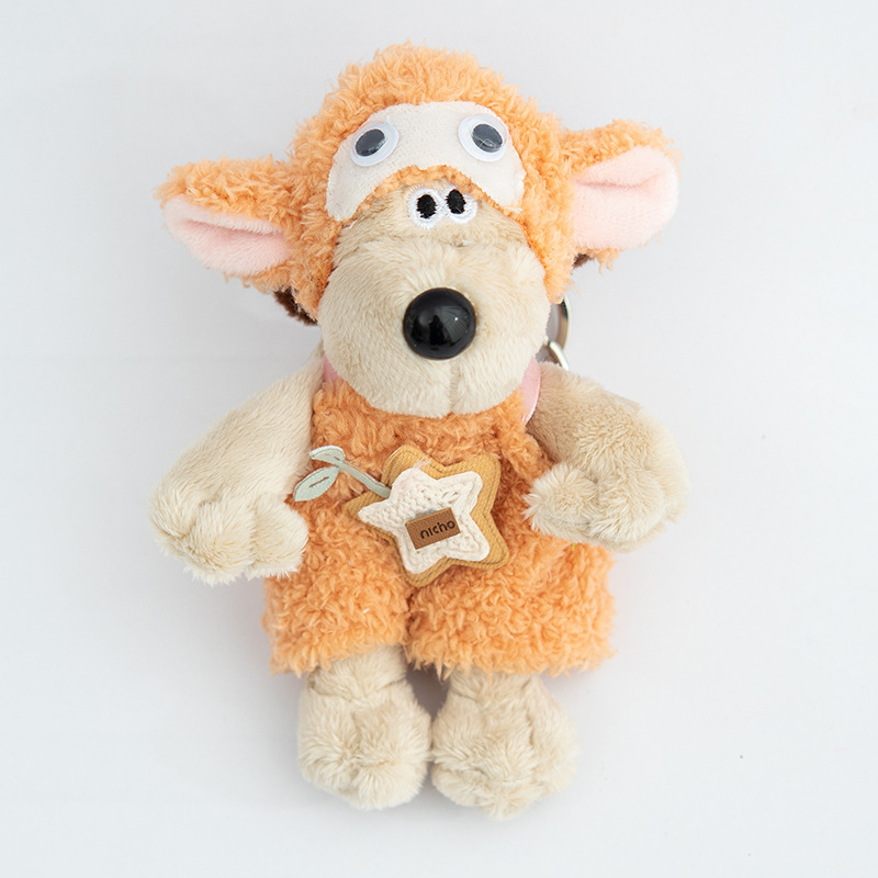 Girls, puppies, cartoon animals, plush toys, children's cartoon cotton-filled cards, plush dolls through home, children's toys, throw pillows Item Picture