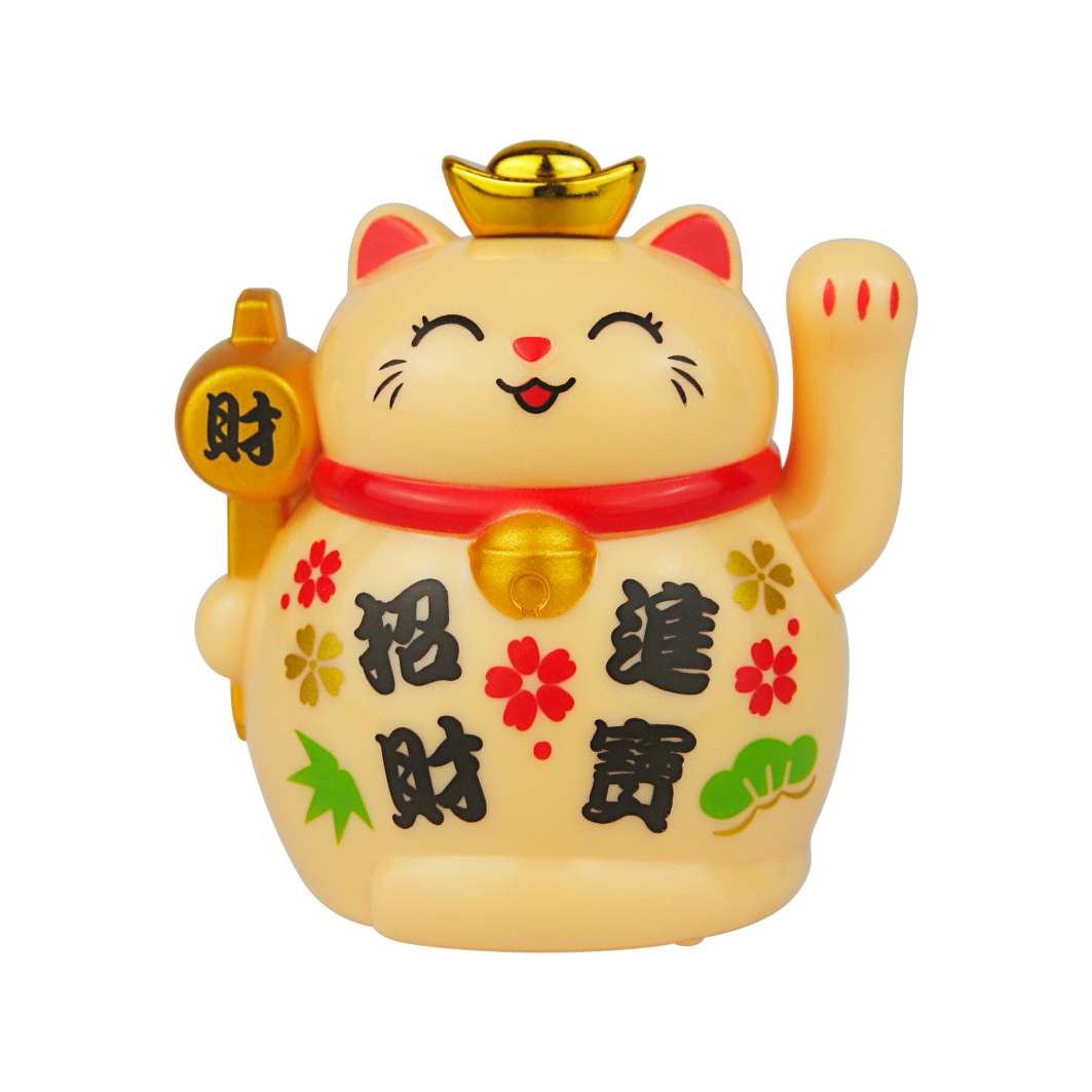 New solar-powered cat figurine from Maneki Neko detail image 5