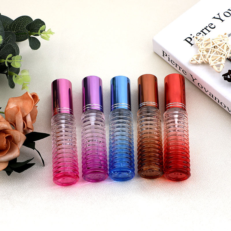 Perfume bottle press 15ml perfume bottle transparent square perfume bottle glass bottle toner fine spray empty bottle Specification image