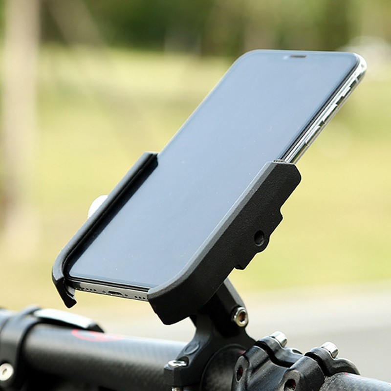 E-1, E-2 bicicleta de montaña soporte de teléfono de aleación de aluminio soporte de clip de teléfono batería eléctrica soporte de teléfono de motocicleta soporte de teléfono de ciclismo navegación Item Picture