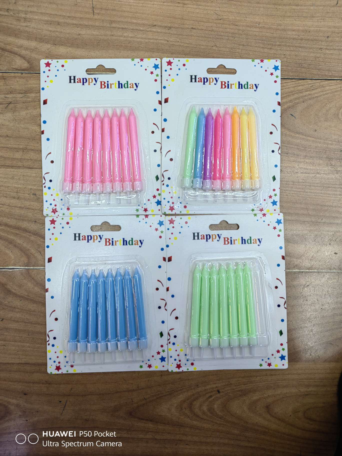8支马卡龙生日蜡烛
