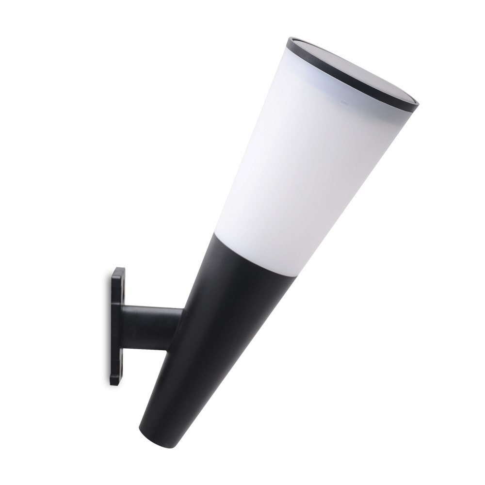 Solar wall lamps, outdoor waterproof seven-color LED landscape lights, garden corridor solar dual-color courtyard lights