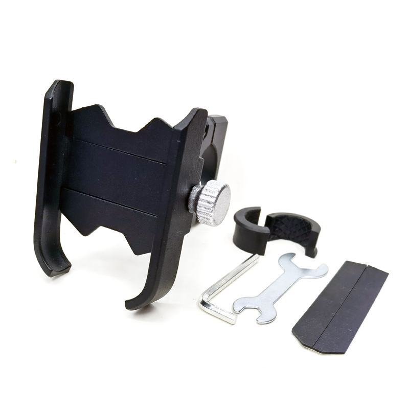 E-1, E-2 bicicleta de montaña soporte de teléfono de aleación de aluminio soporte de clip de teléfono batería eléctrica soporte de teléfono de motocicleta soporte de teléfono de ciclismo navegación details Picture