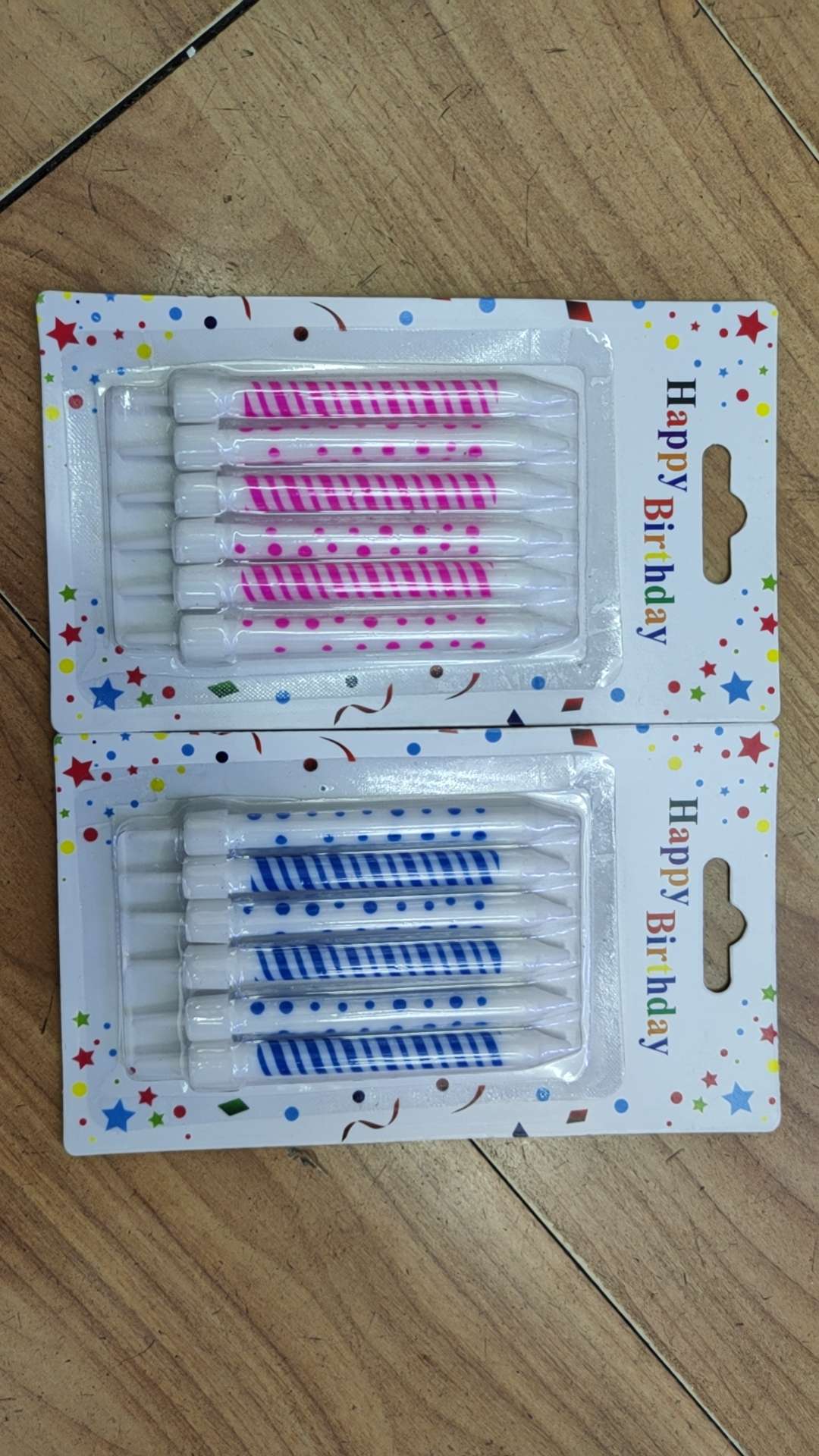 Zebra patterned candle details Picture
