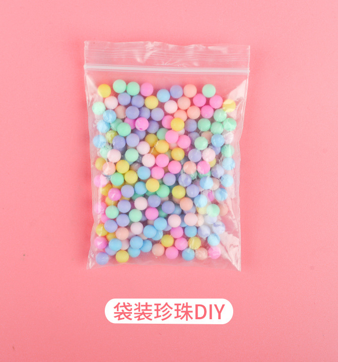 diy奶油胶饰品配件彩色糖粒珍珠爱心软陶diy奶油胶材料咕卡发夹详情3