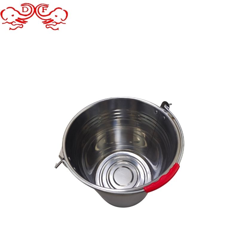 DF99021 stainless steel bucket, slanted, non-magnetic, bright, thickened hand-held bucket, thickened multi-purpose bucket for household use, DF TRADINGHOUSE Application Scenario