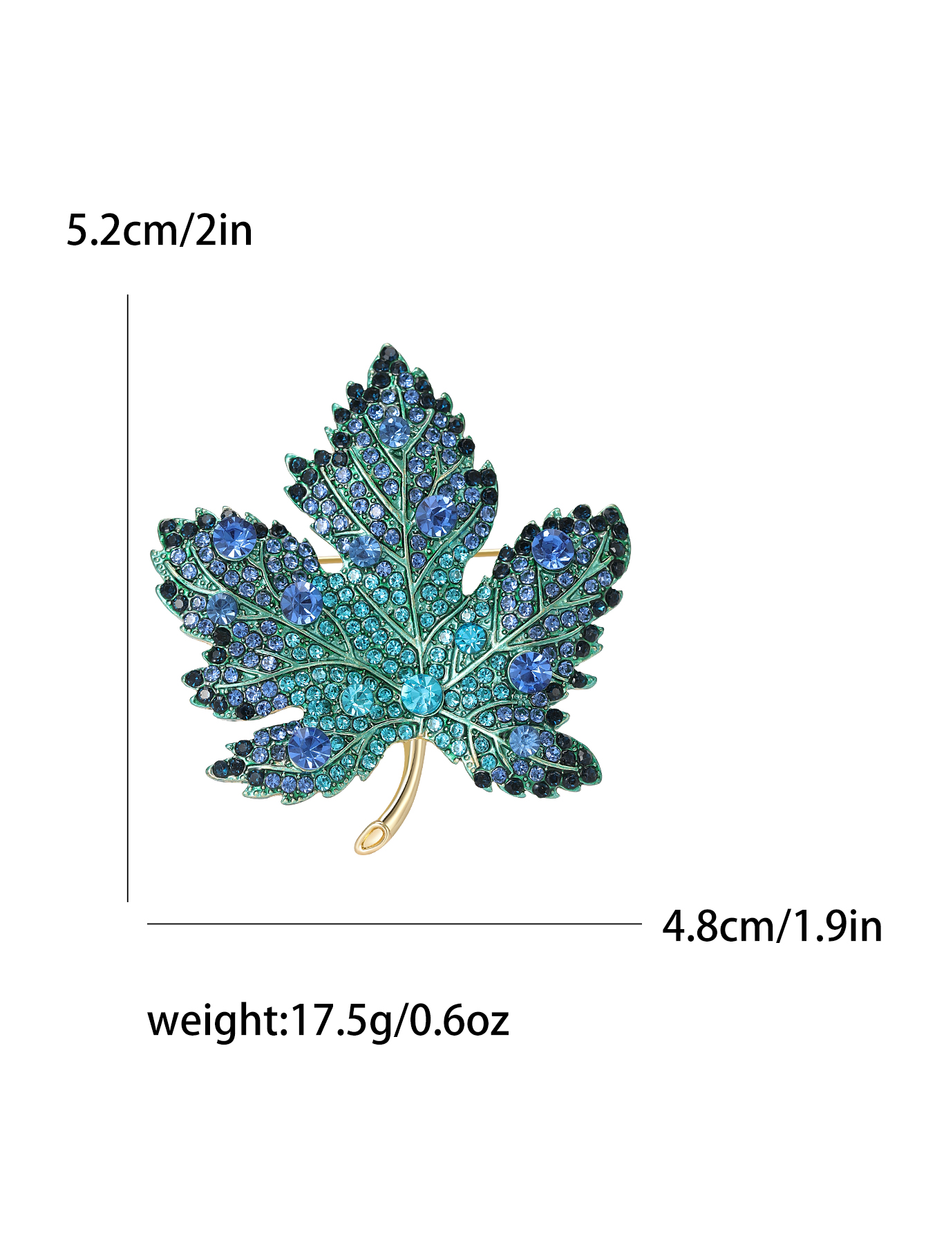 Ziyang Accessories' 2023 new Chinese-style water diamond Maple leaf brooch, high-end women's personalized and fashionable brooch, elegant brooch, coat carver, and accessories are sold directly by the manufacturer Application Scenario