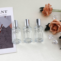 Manufacturers wholesale high-grade perfume dispenser bottle empty bottle pressed small sample spray bottle transparent glass square 20ml bottle