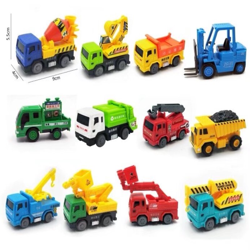 Children's toy mini engineering rebound car eggshell toy, educational and creative gift toy for toddlers