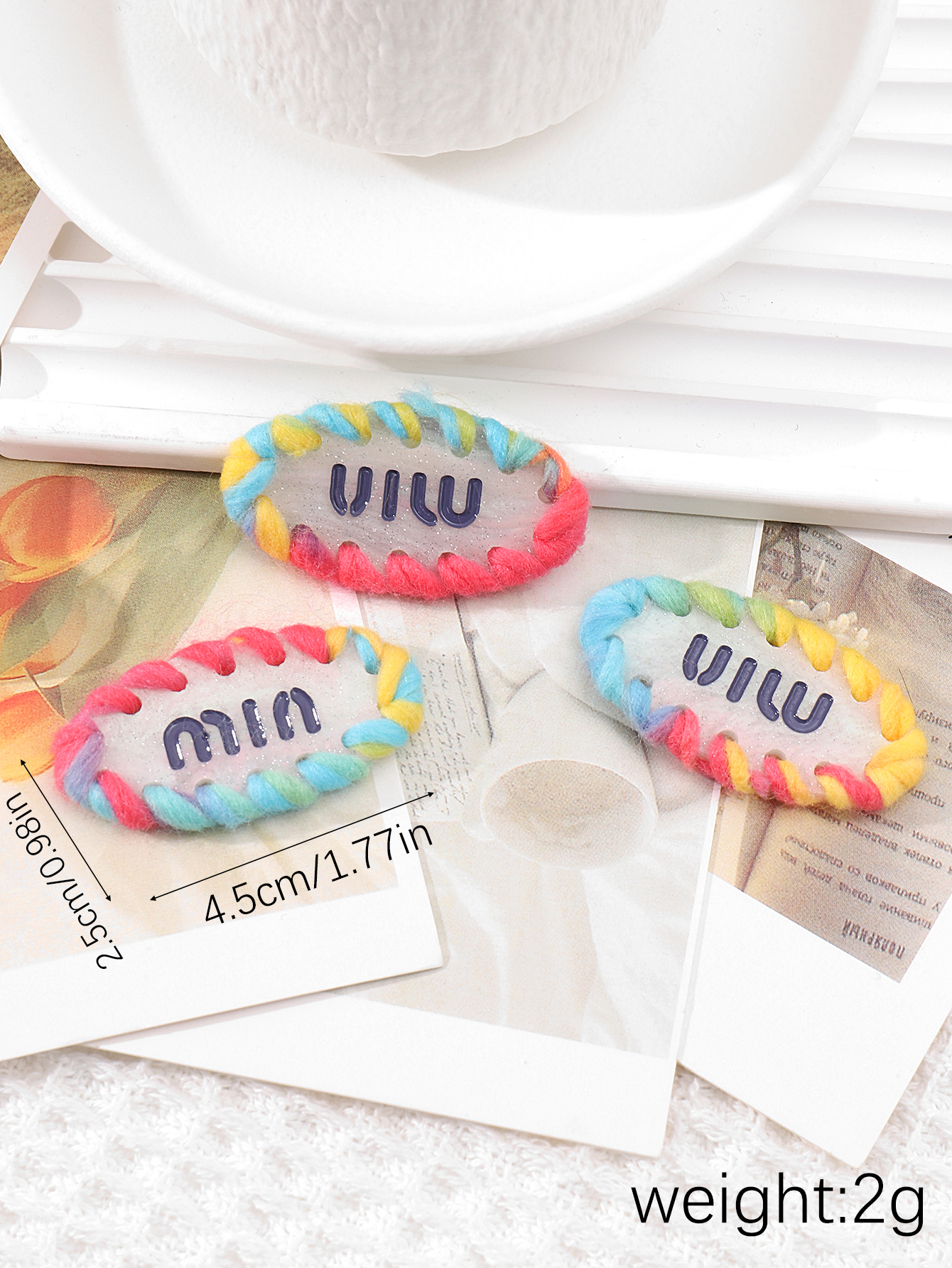 European And American Fashion Niche Design Wool Felt Hairpin Fresh And Sweet Daily Commute Accessories Fairy Essential Side Clip details Picture