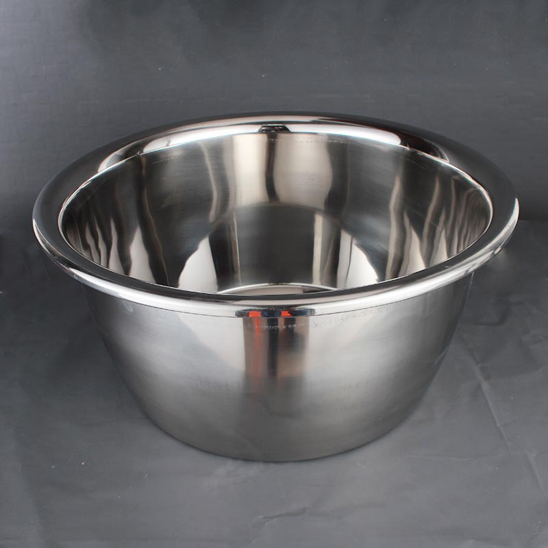 DF99435 non-magnetic reversed-edge bucket basin, stainless steel 201 thickened stainless steel basin, deepened reversed-edge bucket basin, covered sink, height-increased seasoning DF Trading House Specification image