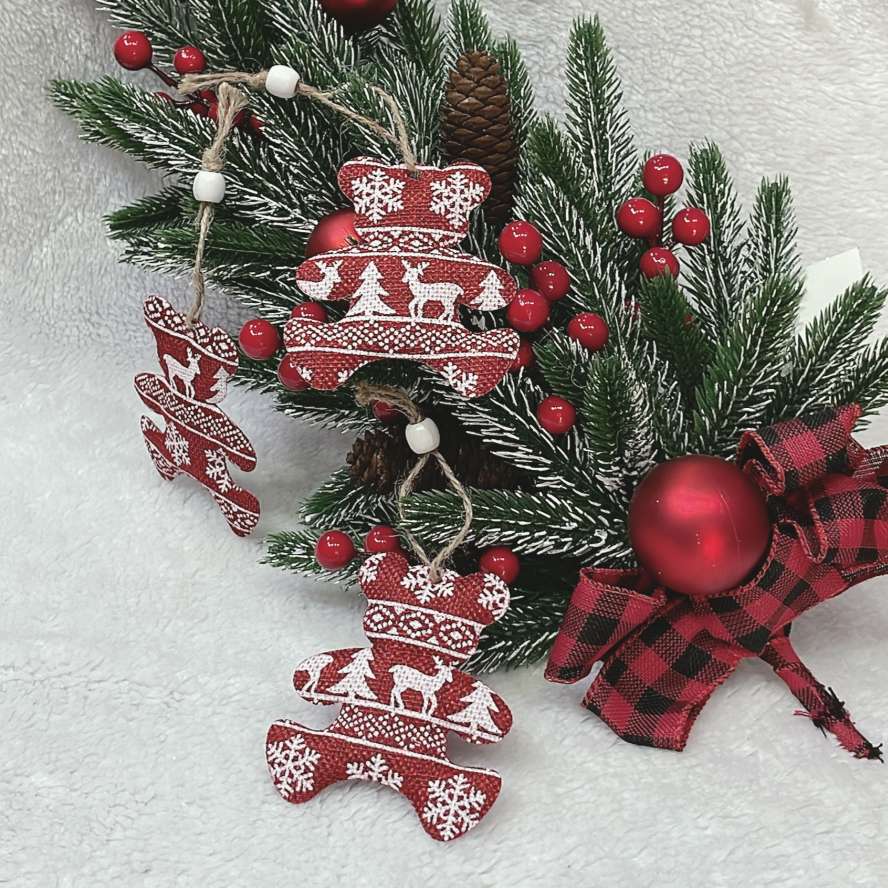 6个装布艺挂件圣诞树装饰详情图1