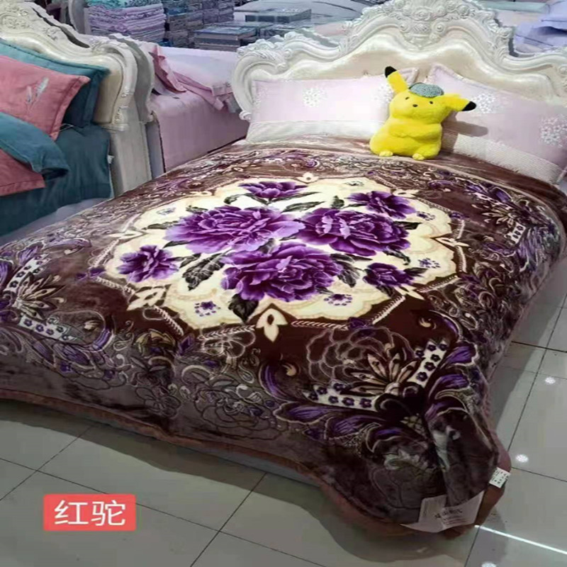 拉舍尔毯实物图