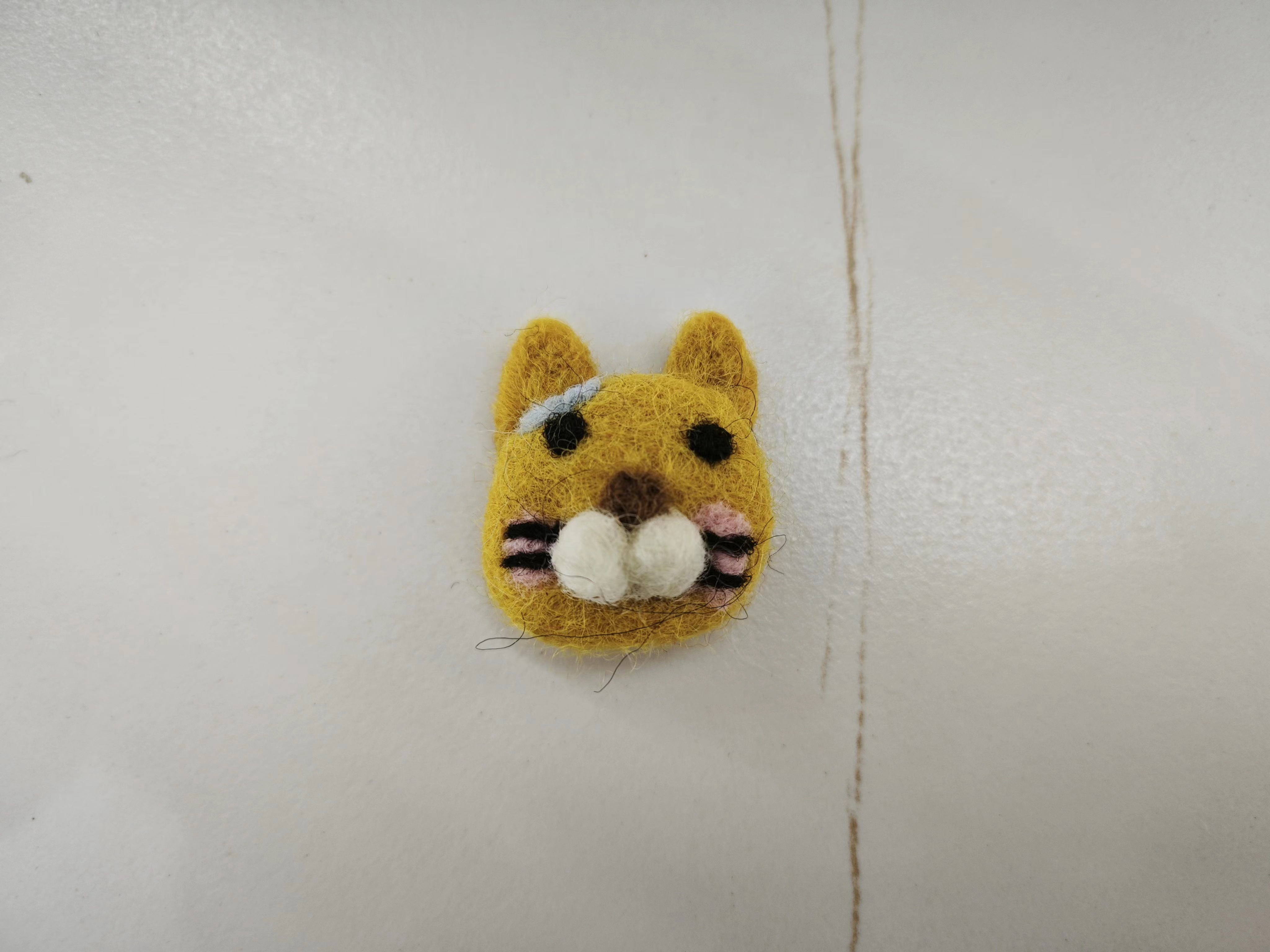 纯羊毛纯手工羊毛实心 平面 可爱 猫咪 韩国