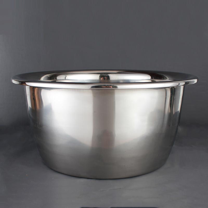 DF99435 non-magnetic reversed-edge bucket basin, stainless steel 201 thickened stainless steel basin, deepened reversed-edge bucket basin, covered sink, height-increased seasoning DF Trading House Application Scenario