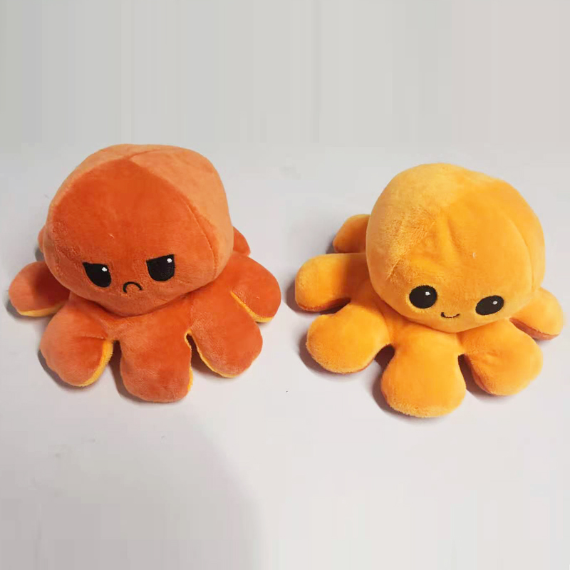 Plush animal toys, solid-color flipped octopuses and octopuses ranging from 20 to 50 centimeters in stock Item Picture
