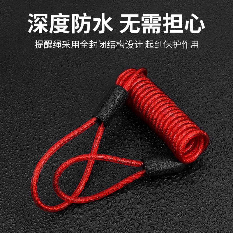 弹簧钢丝绳/头盔摩托车绳/弹簧提醒绳产品图
