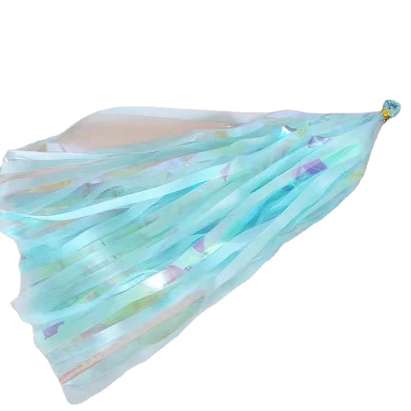 Colorful Rain Curtain Pull Flag Children Birthday Decoration Background Wall Wedding Wedding Stage Decoration Colorful Fringe Application Scenario