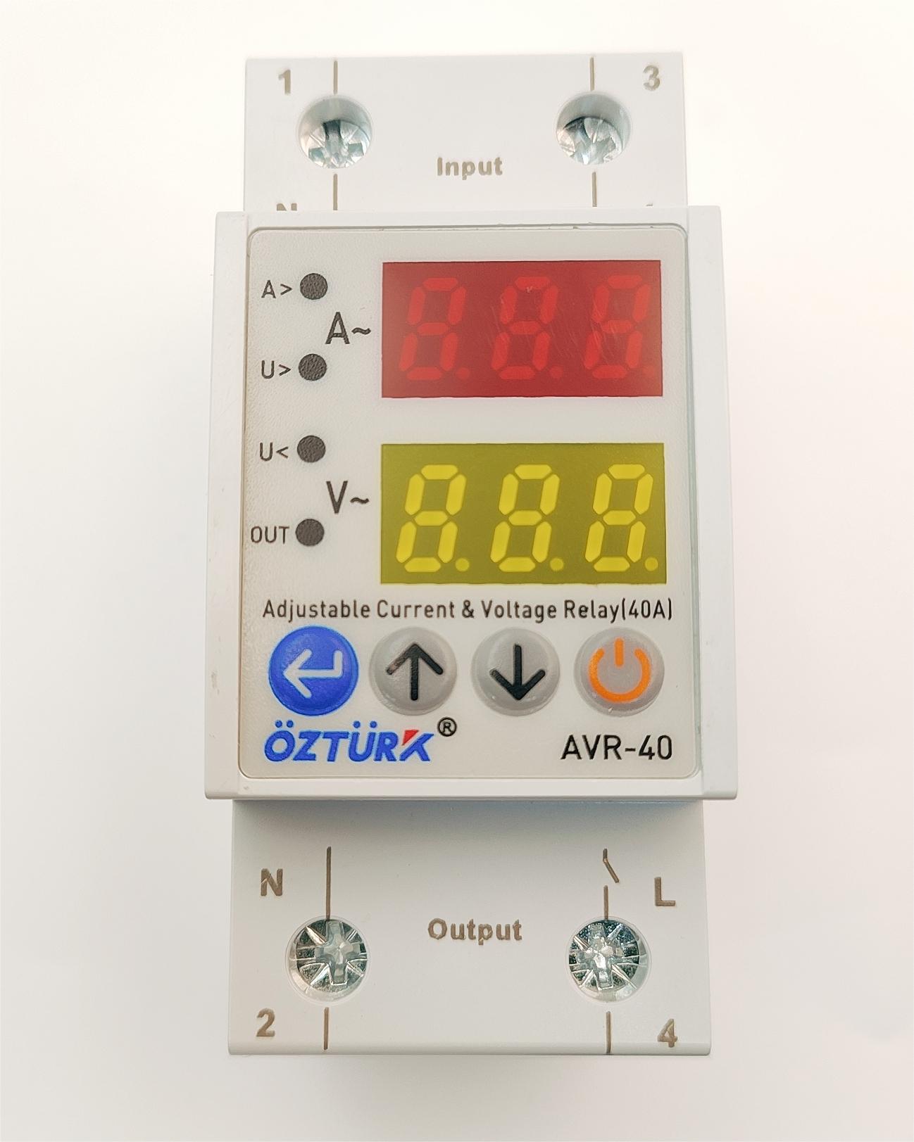 OZTURK可调电流和电压继电器AVR-40