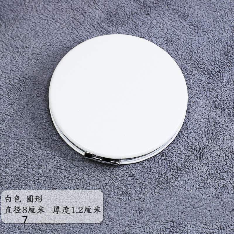 pu纯色皮革小镜子圆形方形化妆镜广告礼品赠品镜子详情图6