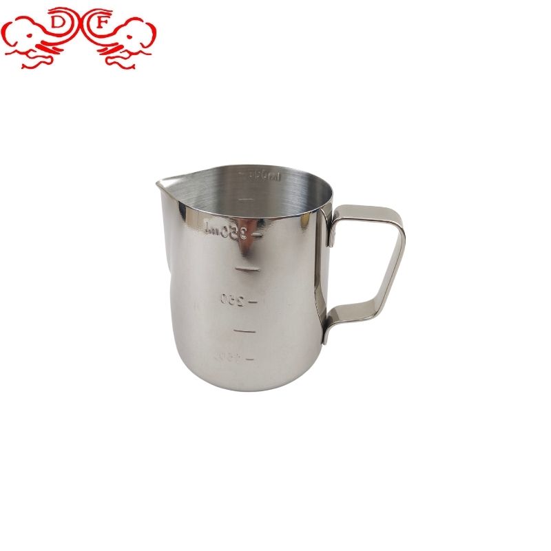 DF68254 Japanese 304 stainless steel Latte Coffee Latte Cup Milk Cup Hand made milk cup coffee supply set DF TRADINGHOUSE full figure