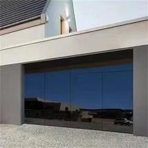 铝合金可透视车库门，可安装高强度透明钢化玻璃，镁铝合金