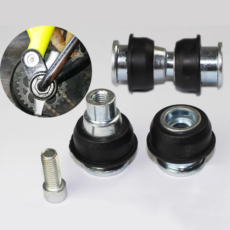 230613-29 Mountain bike locking screws folding car shock absorbing frame connection screws spring connection shaft fittings full figure