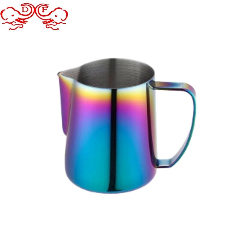 DF68254 Japanese 304 stainless steel Latte Coffee Latte Cup Milk Cup Hand made milk cup coffee supply set DF TRADINGHOUSE Application Scenario