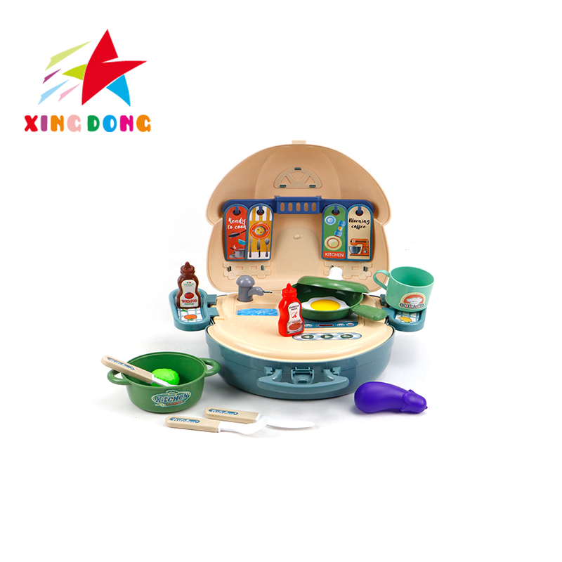 Play house, kitchen tableware, children's toys, cooking simulation tableware, children's kitchen toys, children's play packages, handbags Specification image
