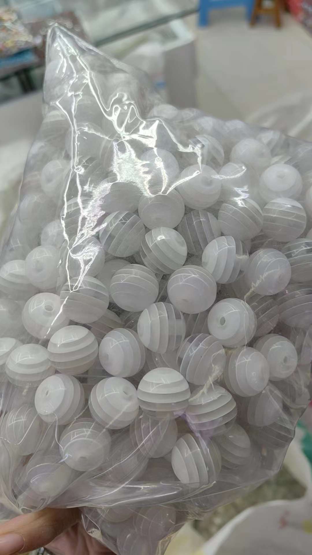16Mm Striped White