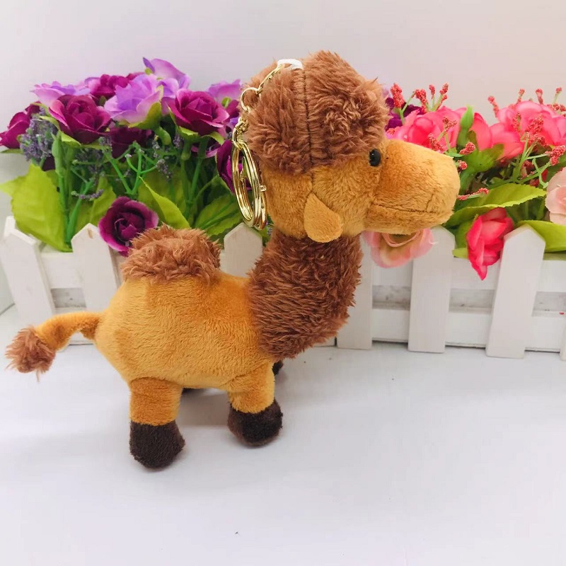 Plush toys, little camel pendants, girls' bags, pendants, hair tie accessories, keychains, figurines, cute flower bouquets, gifts Application Scenario
