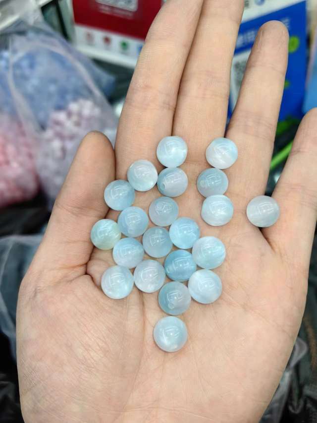 10Mm Two-Color Cat Eye Light Blue 1000 Sets