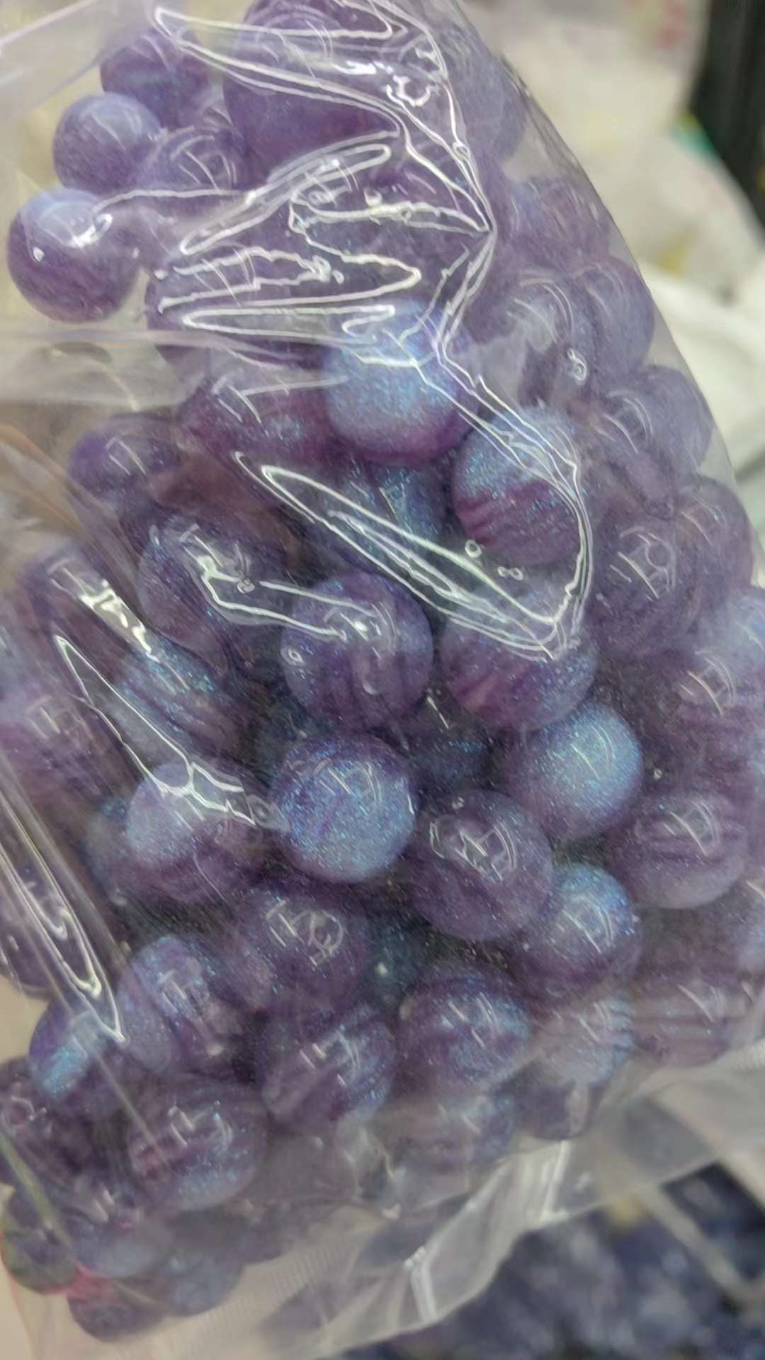 12Mm Resin Fine Flash Purple