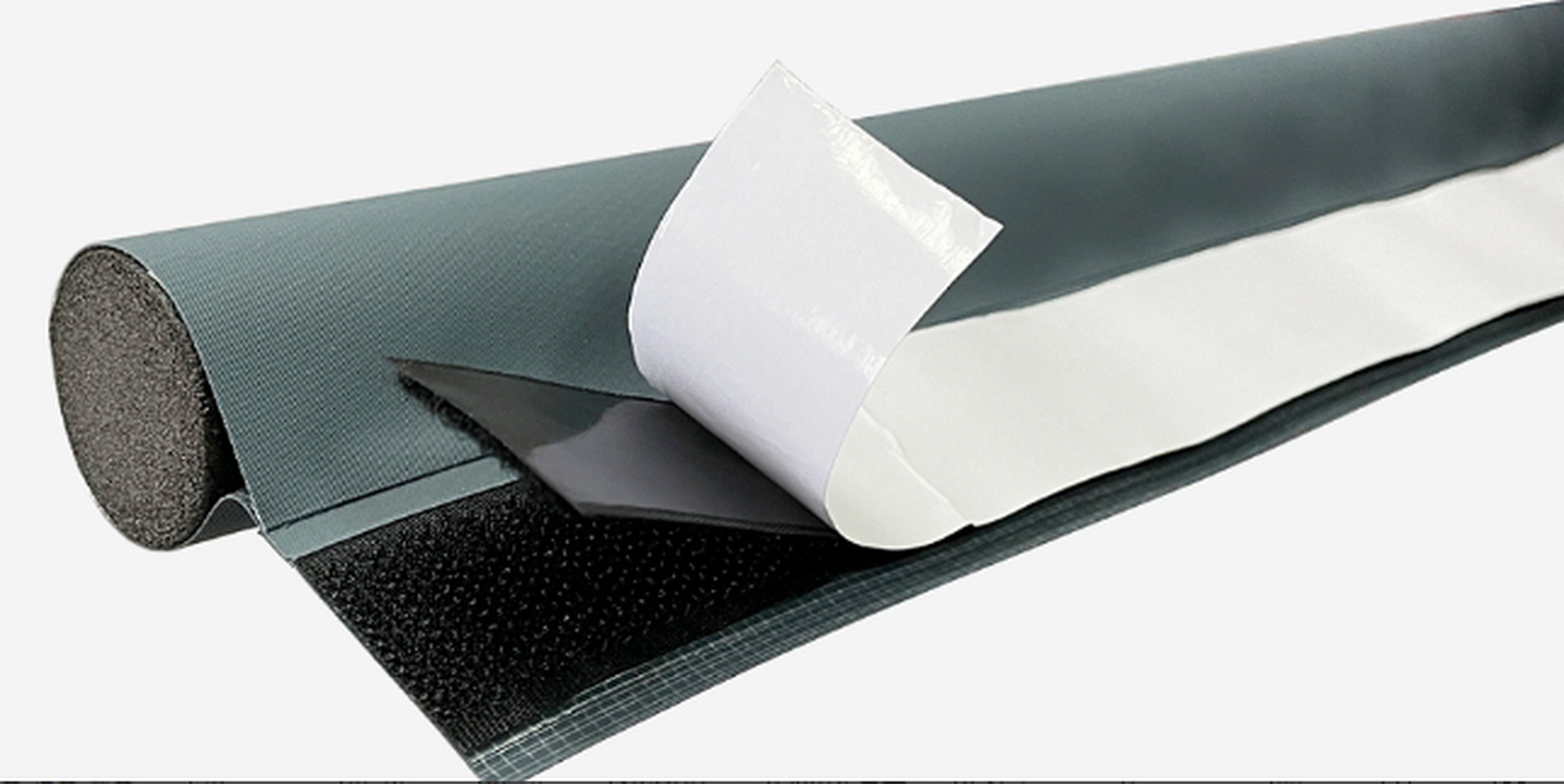 Huidelong Hardware [Factory Direct Sale] Knitted fabric door bottom plug, sealing door gap strip, foam strip Item Picture