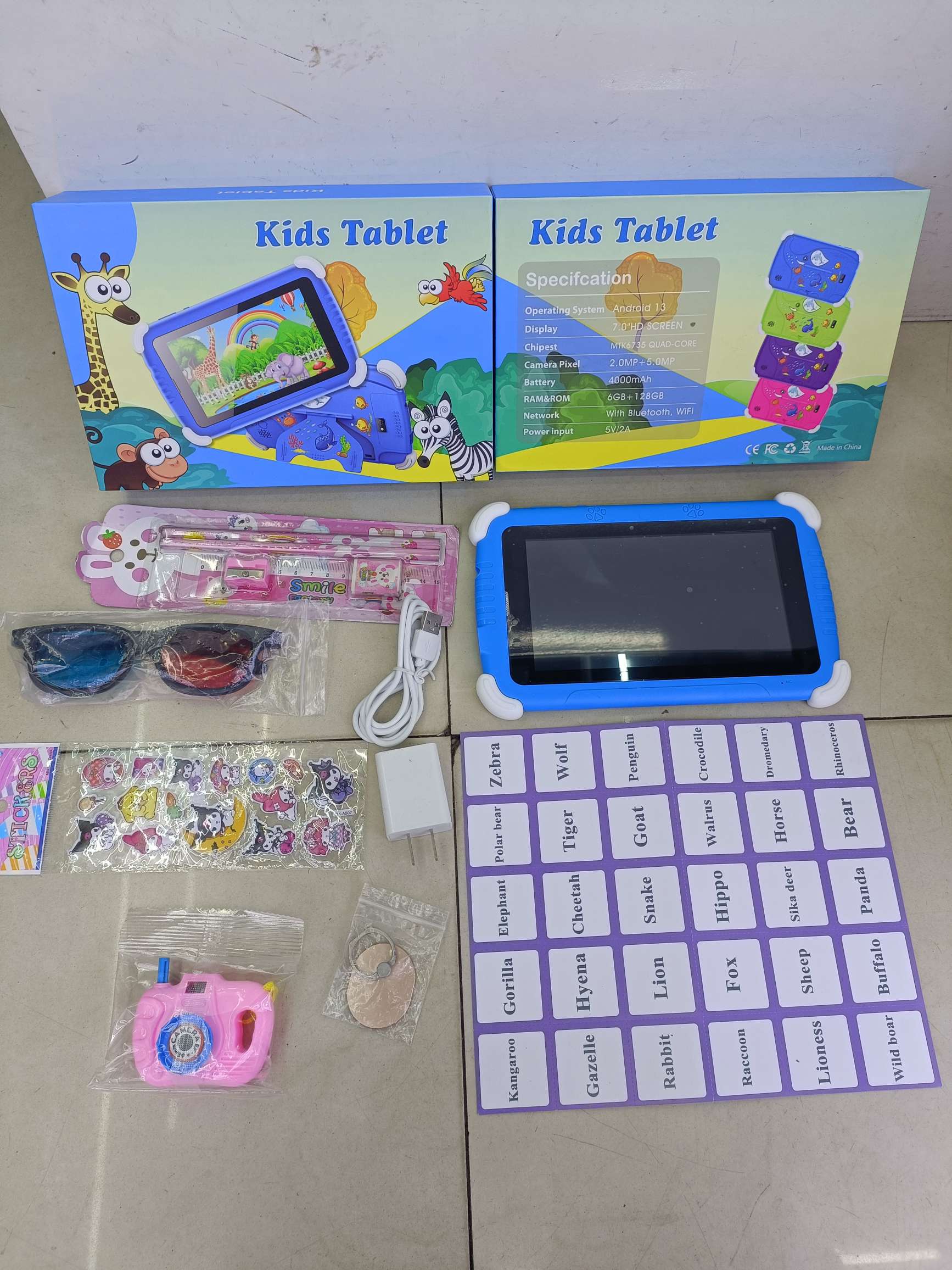 Fishtail stand Children's tablet phone version 7-inch tablet can be inserted card to make phone calls
