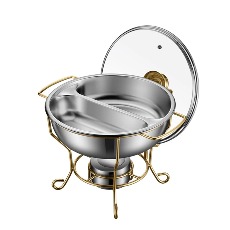 酒精炉/火锅/餐炉/布菲炉/自助/酒精火锅/酒店用品/自助用品白底实物图