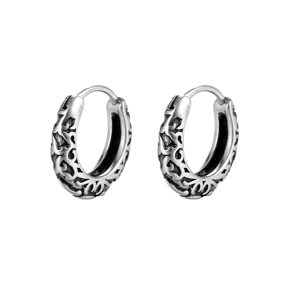 316 stainless steel earrings, retro punk earrings, trendy men's earrings, and personalized women's stud earrings Item Picture