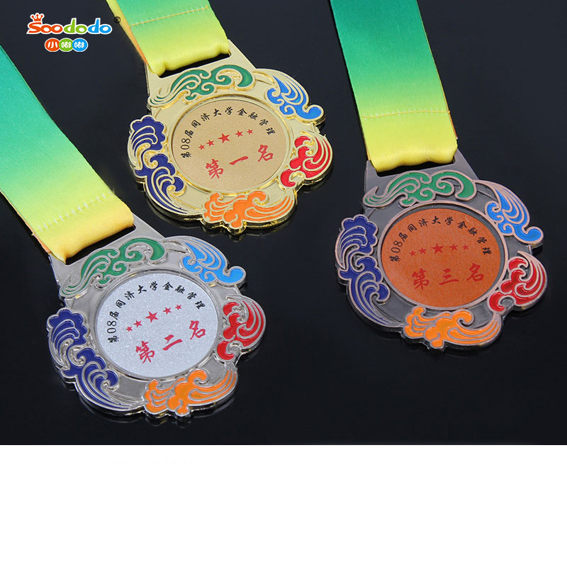 小嘟嘟XDJZ-JP-5-031彩色奖牌运动会奖牌金属通用比赛奖牌纪念品奖章可加印logo详情图5