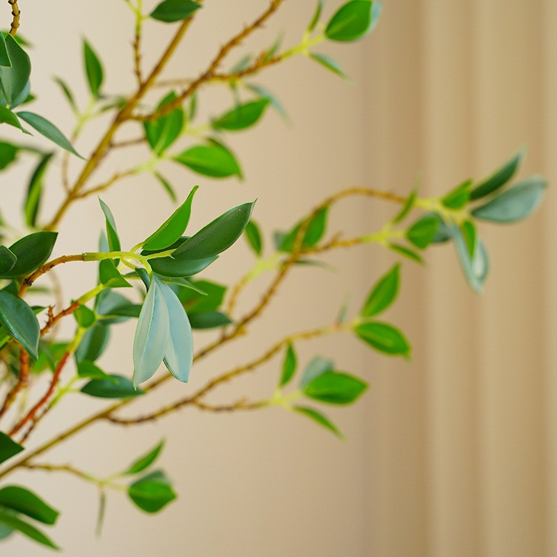 仿真米兰叶仿真花卉绿植手感假植物园林工程装饰家居客厅塑料花束详情4