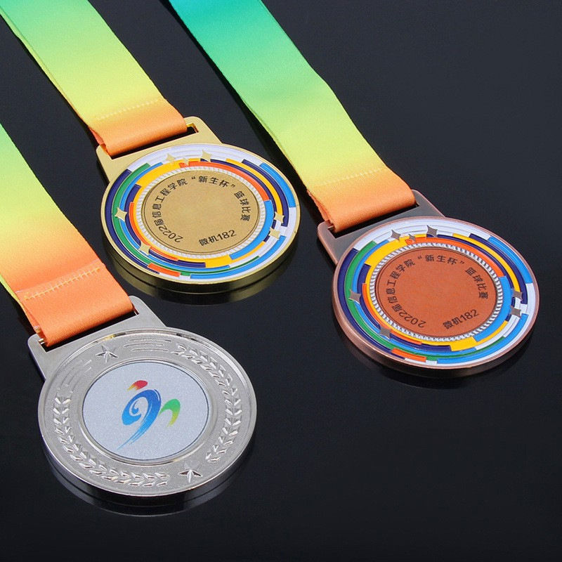 小嘟嘟XDJZ-JP-5-031彩色奖牌运动会奖牌金属通用比赛奖牌纪念品奖章可加印logo详情图4