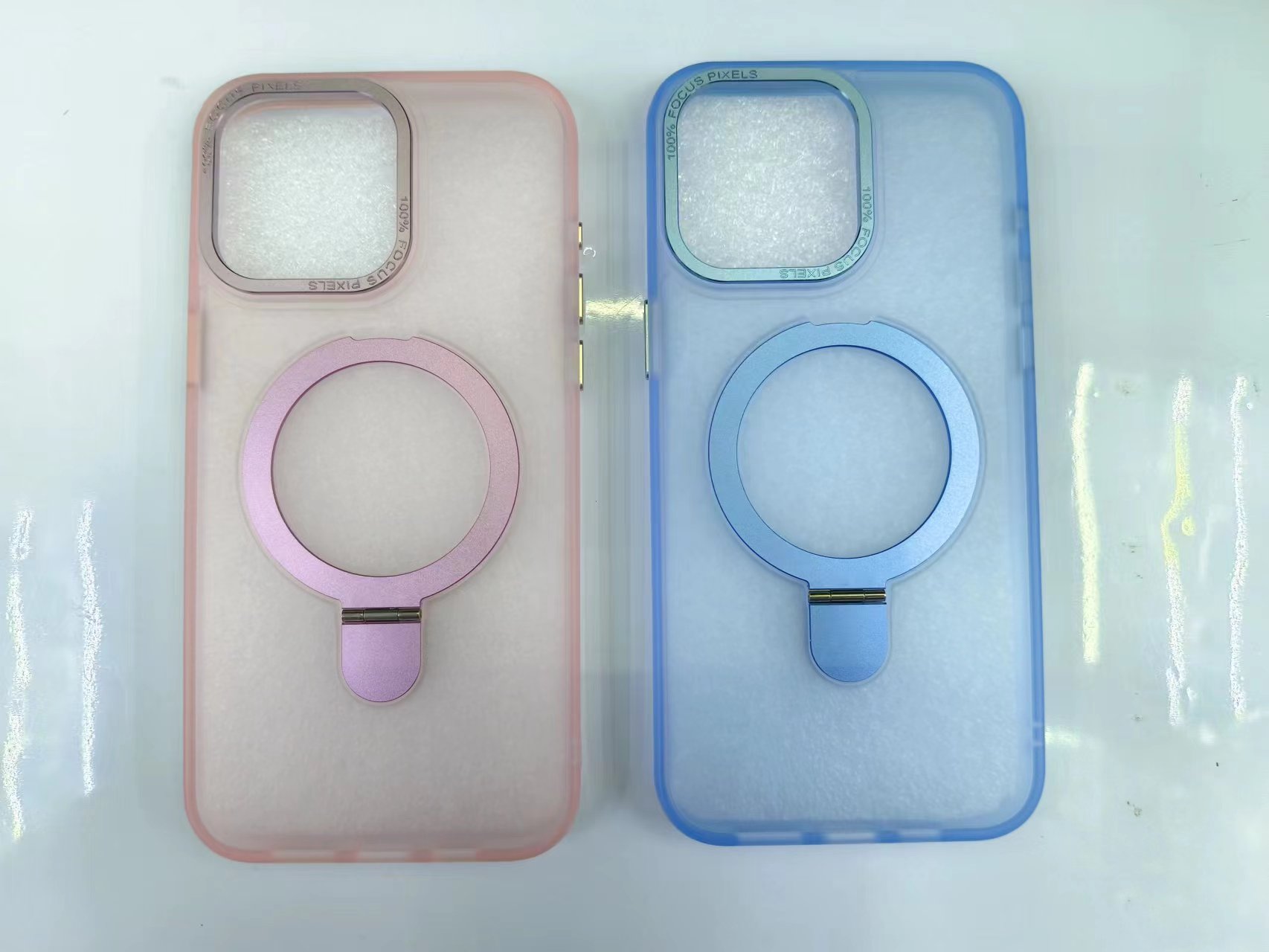 Frosted magnetic stand phone case