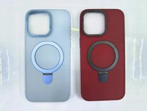 Feel oil magnetic stand phone case