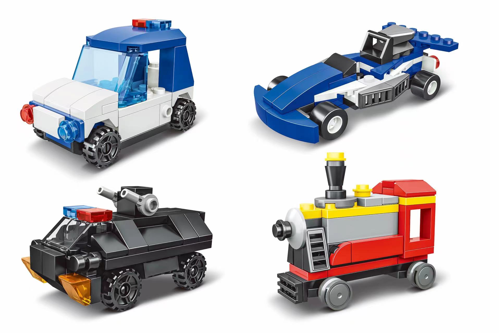 DIY children's educational assembly model toys, Lego assembly small building blocks, multiple types mixed assembly details Picture